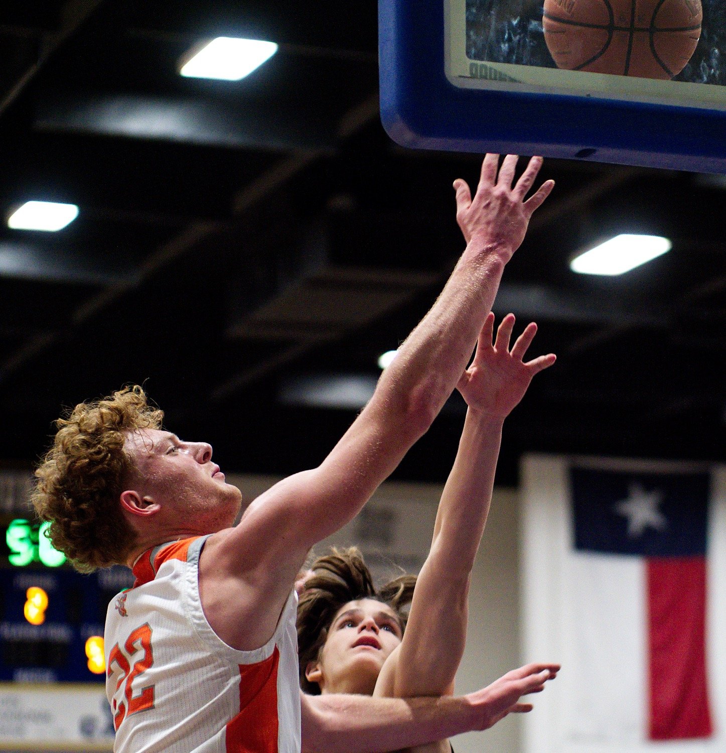 Dawson Pendergrass lays the ball off of the glass. [more hoops highlights here]